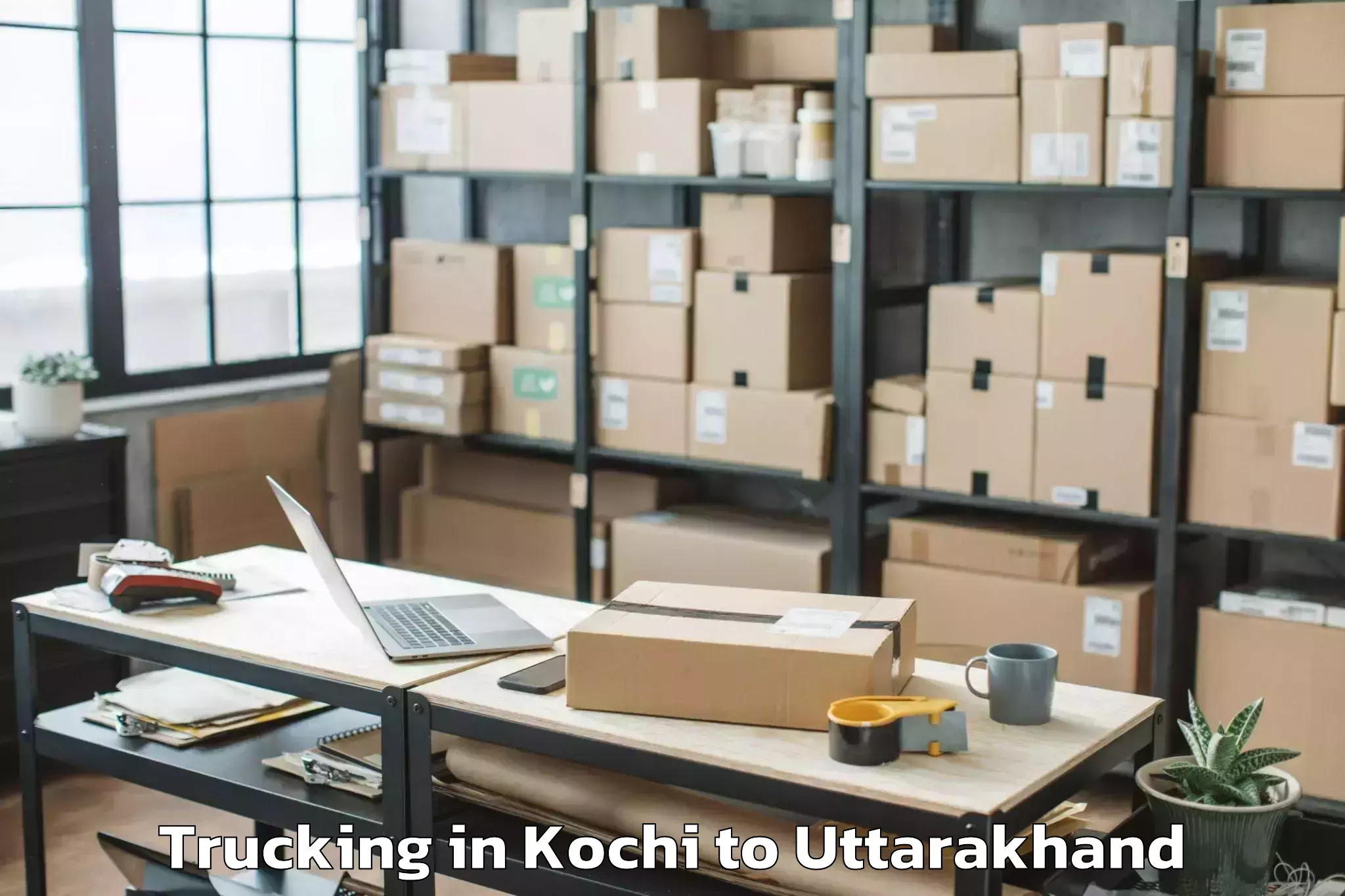 Easy Kochi to Barkot Trucking Booking